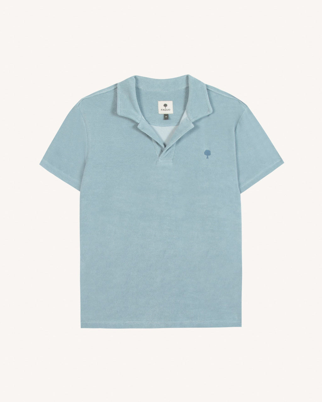 Polo grijsblauw katoen