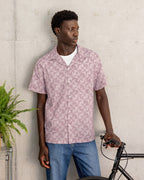 Chemise Manches Courtes Rose Grisé Viscose
