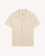 Camisa de manga corta cruda de viscosa