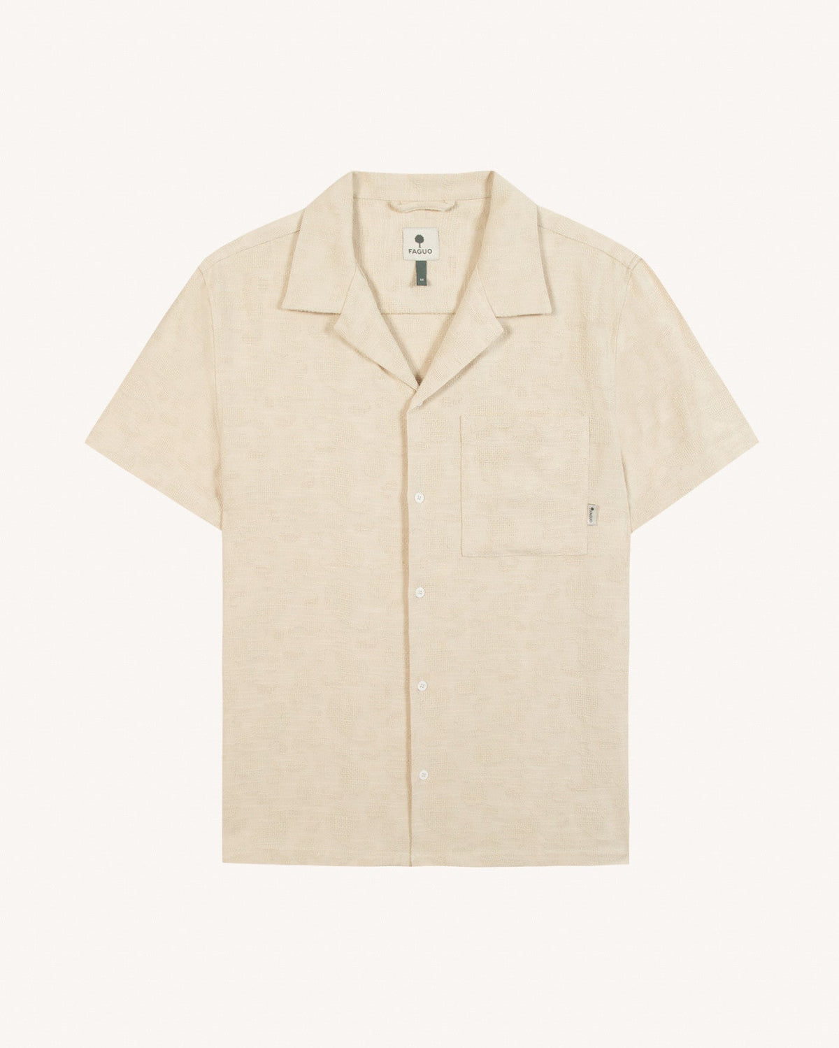 Camisa de manga corta cruda de viscosa