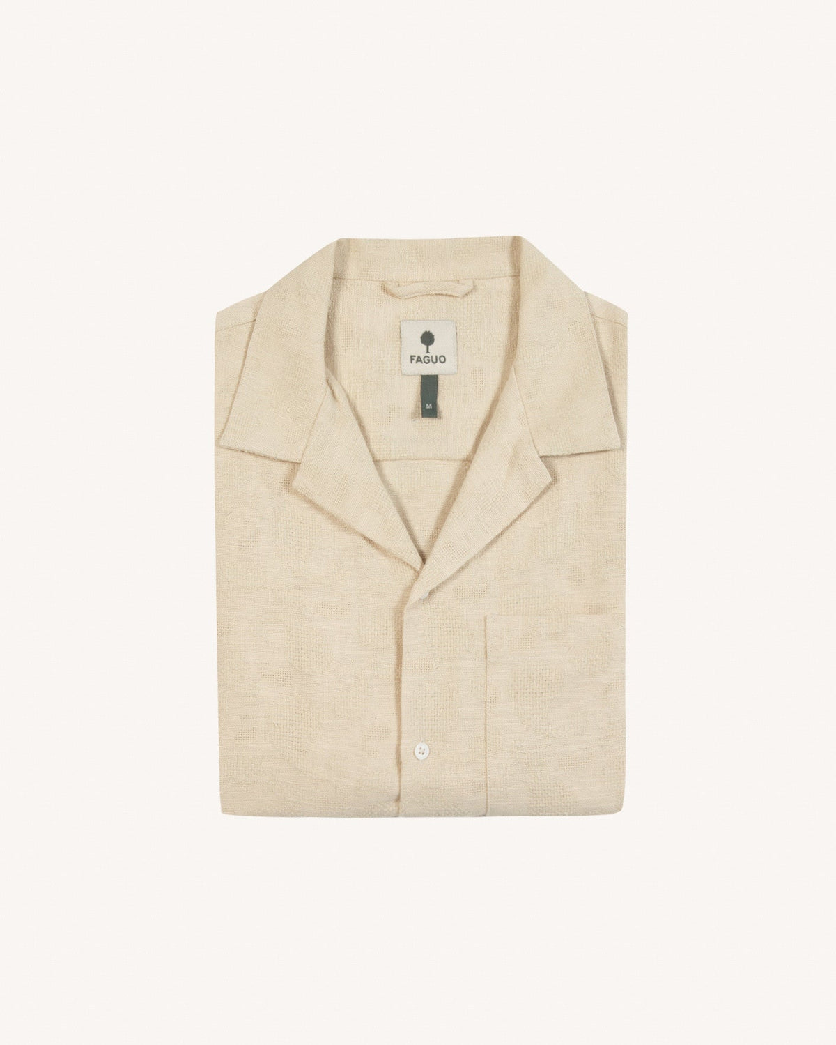 Camisa de manga corta cruda de viscosa