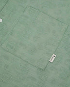 Light Green Viscose Short-Sleeved Shirt