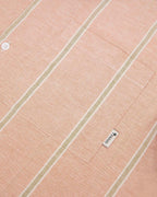 Brick and Ecru Short-Sleeved Shirt
