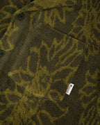 Chemise Manches Courtes Kaki Foncé Coton Bio