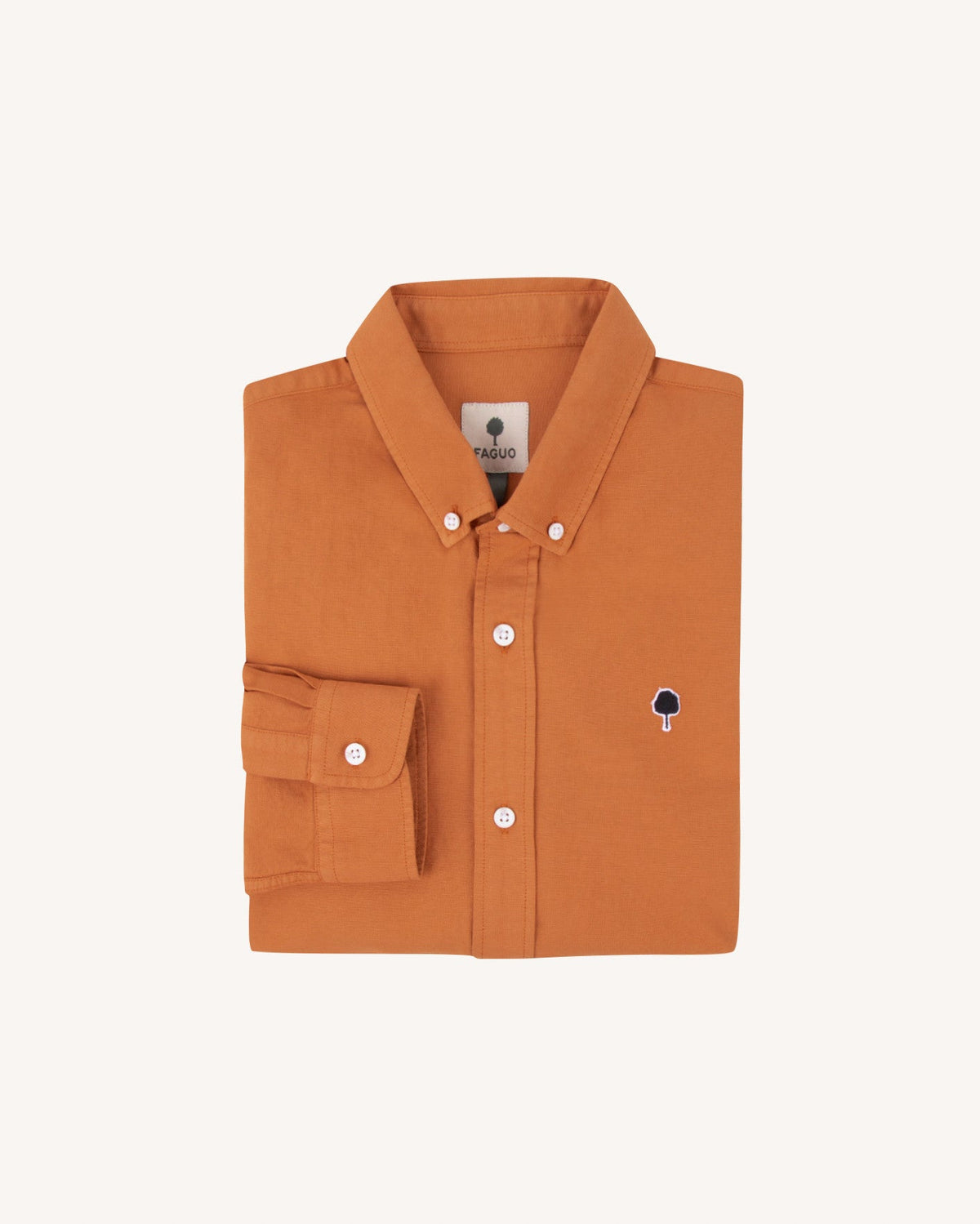 Camicia color mattone chiaro
