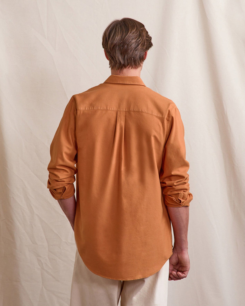 Camicia color mattone chiaro