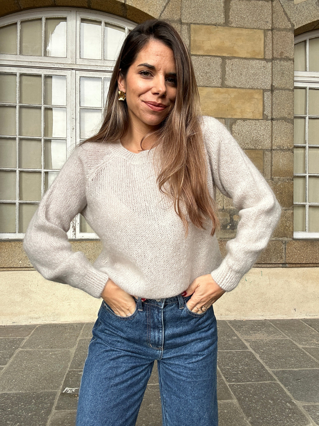 Anna taupe jumper