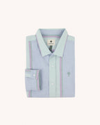 Camisa de rayas verde y multicolor
