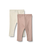 Set di 2 leggings Jules - Rosa cipria