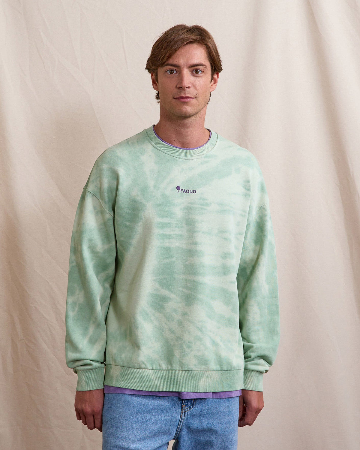 Mint Green Crew-Neck Sweatshirt