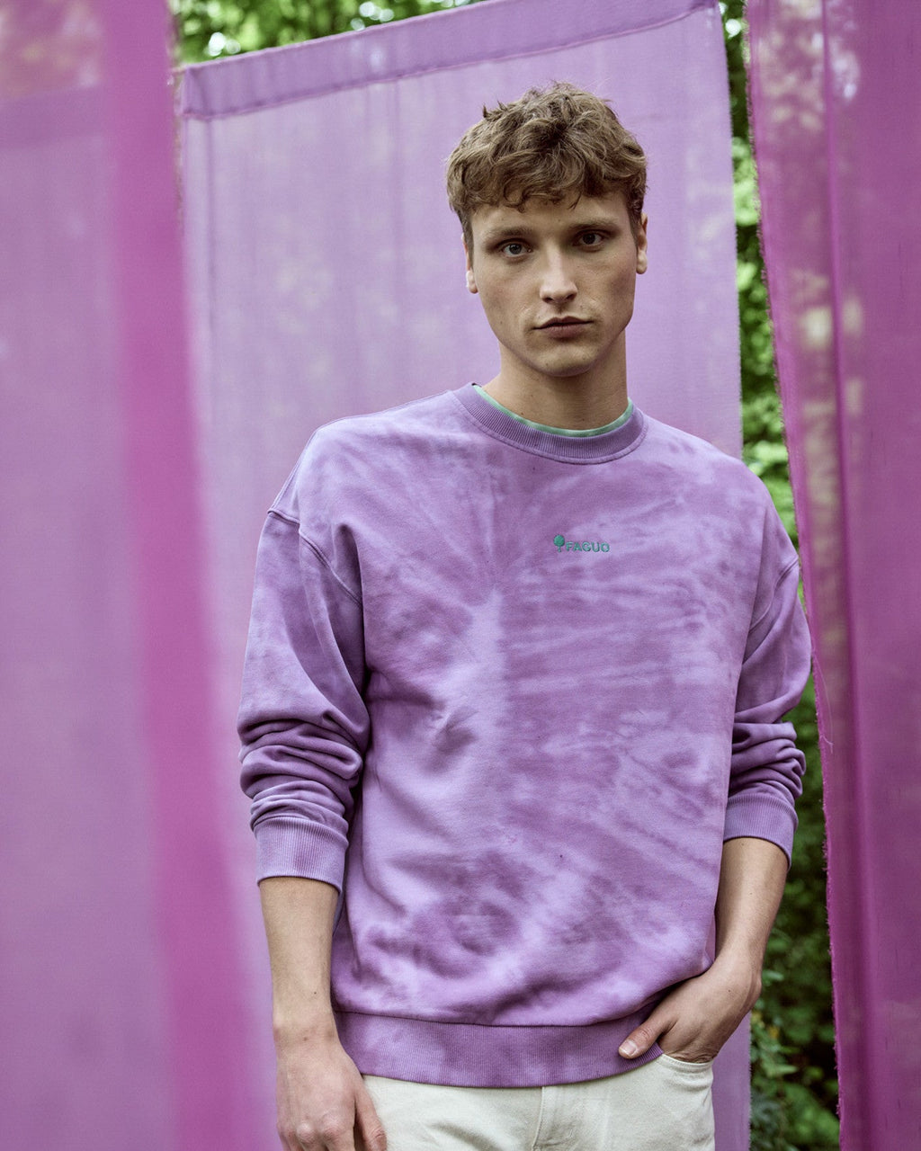 Sweat Col Rond Violet