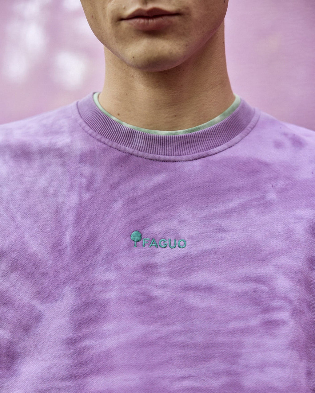 Sweat Col Rond Violet