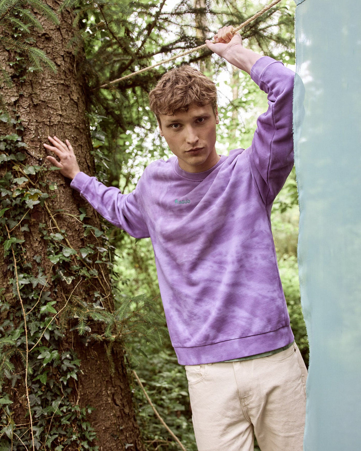 Sweat Col Rond Violet