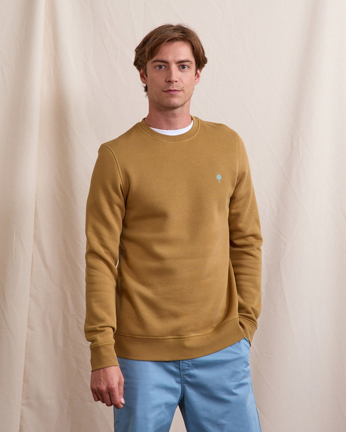 Sweat Col Rond Beige Clair