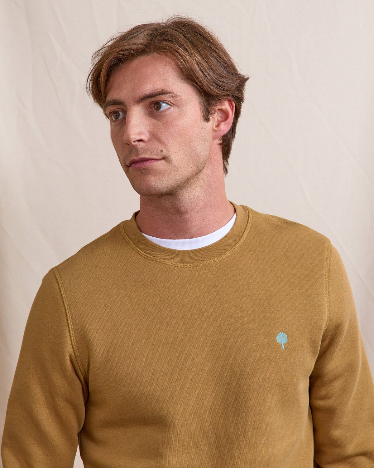Sweat Col Rond Beige Clair