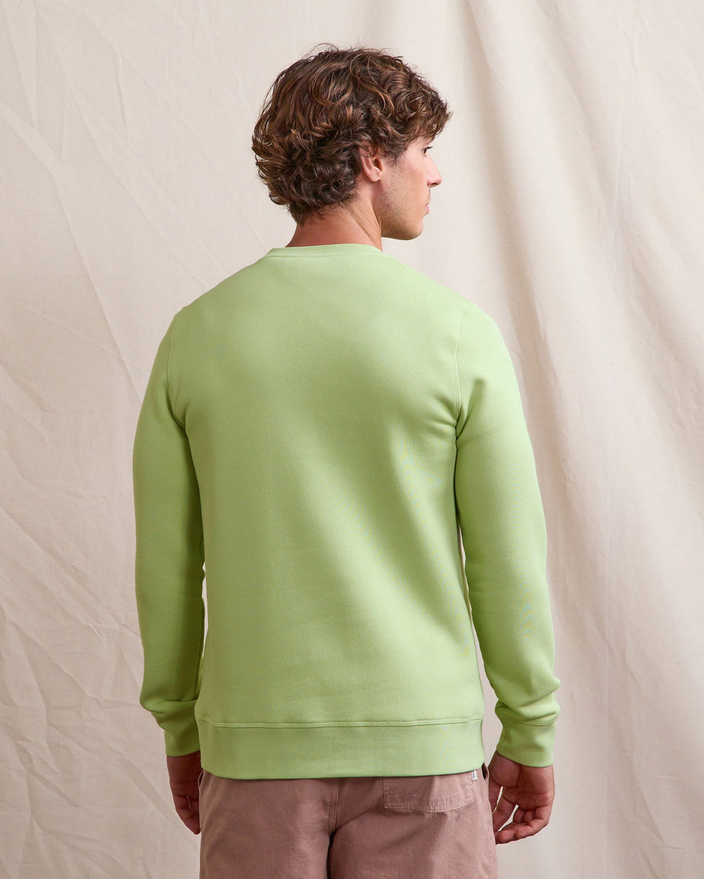 Sweat Col Rond Vert Anis
