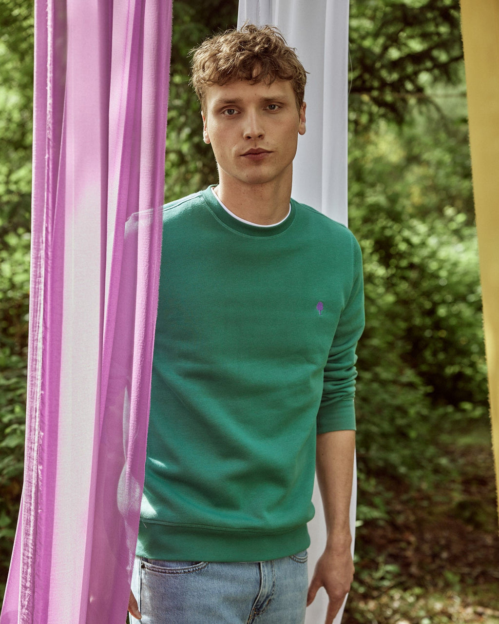 Sweat Col Rond Vert Émeraude