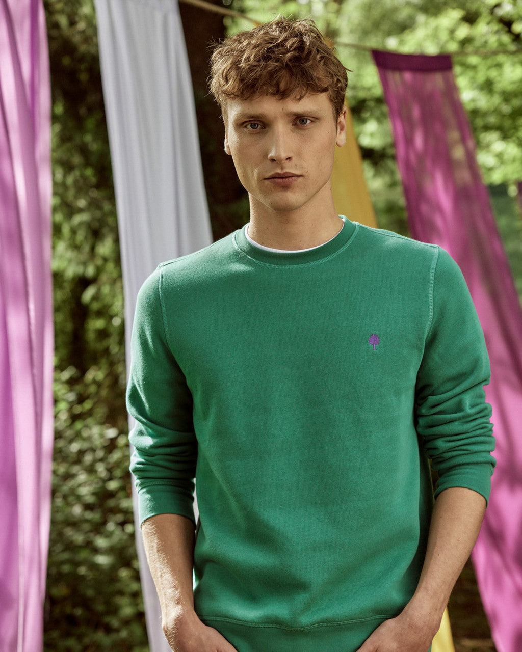 Sweat Col Rond Vert Émeraude