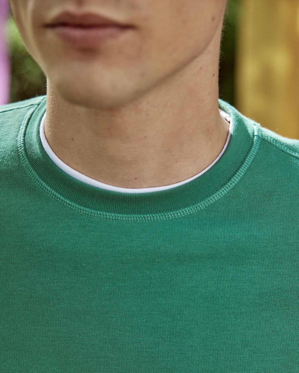 Sweat Col Rond Vert Émeraude