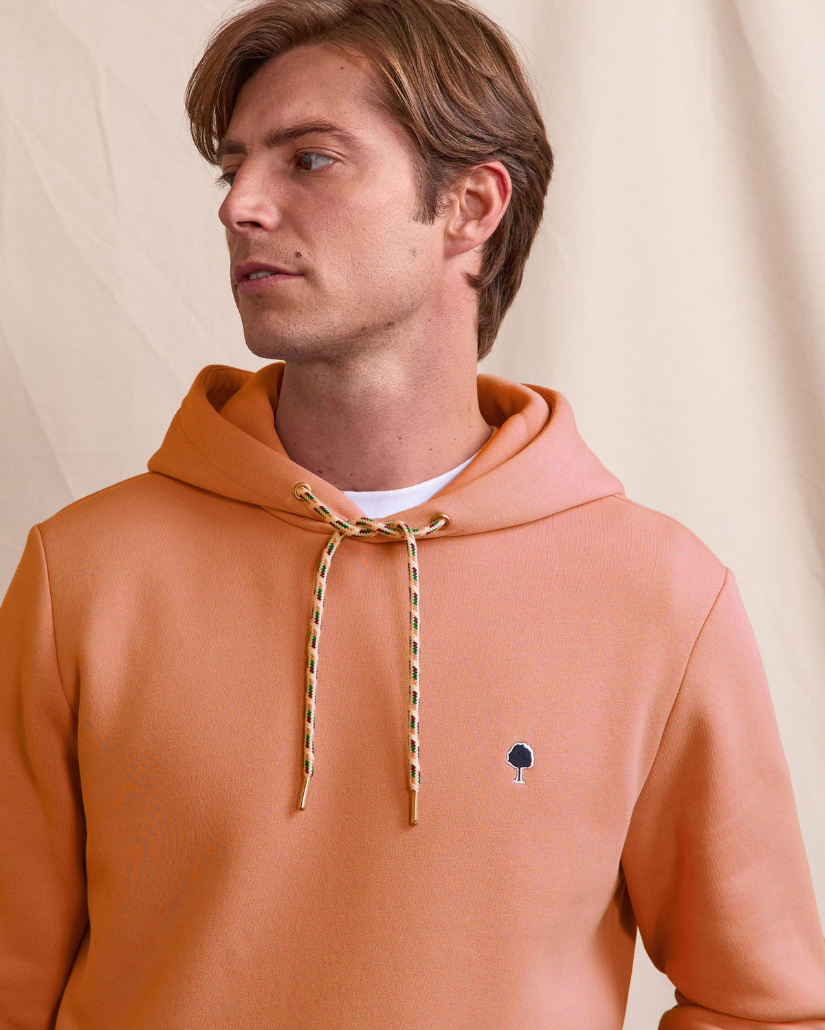 Sweat À Capuche Brique Clair