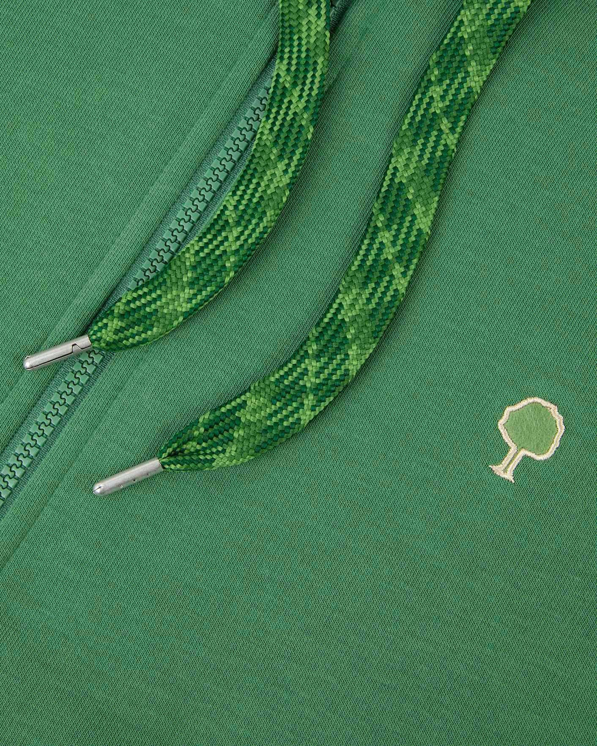 Forest Green Zip-up Hoodie