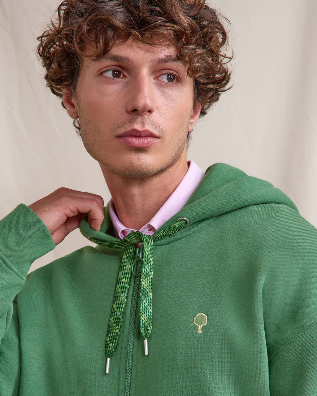 Forest Green Zip-up Hoodie