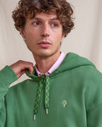 Forest Green Zip-up Hoodie