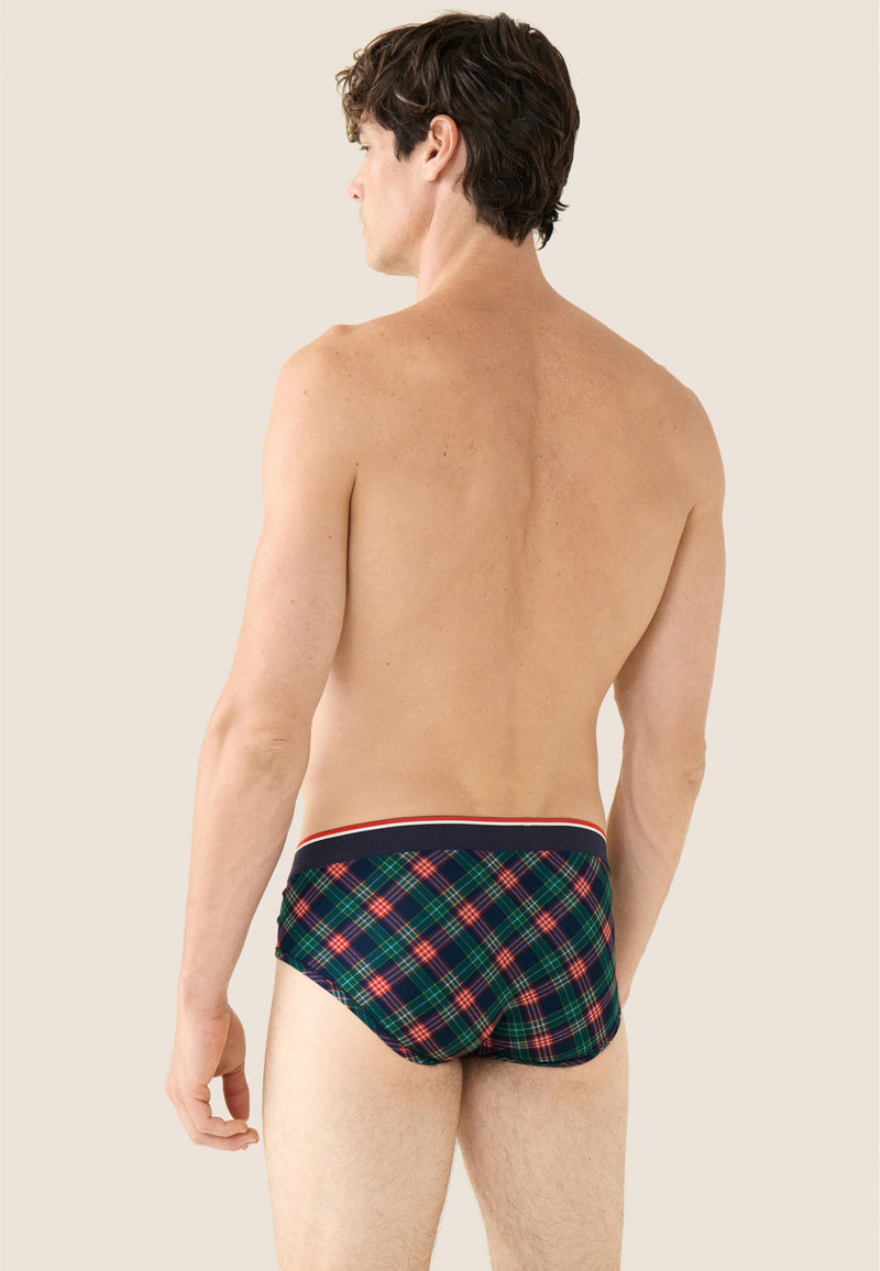 Slip Vert Sapin À Motif Carreaux - Terrible Carreaux Vert Sapin