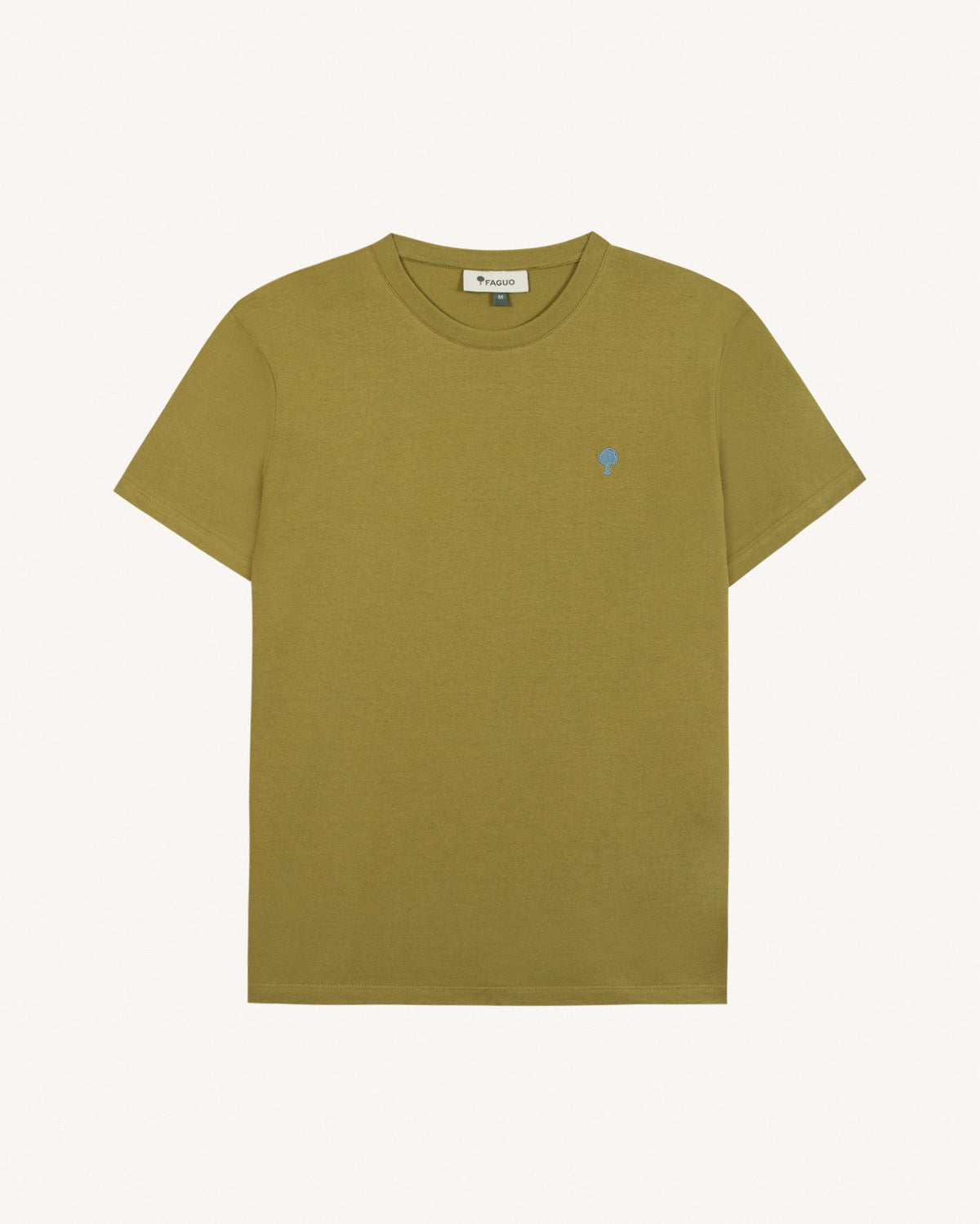 Dark Khaki Cotton T-Shirt
