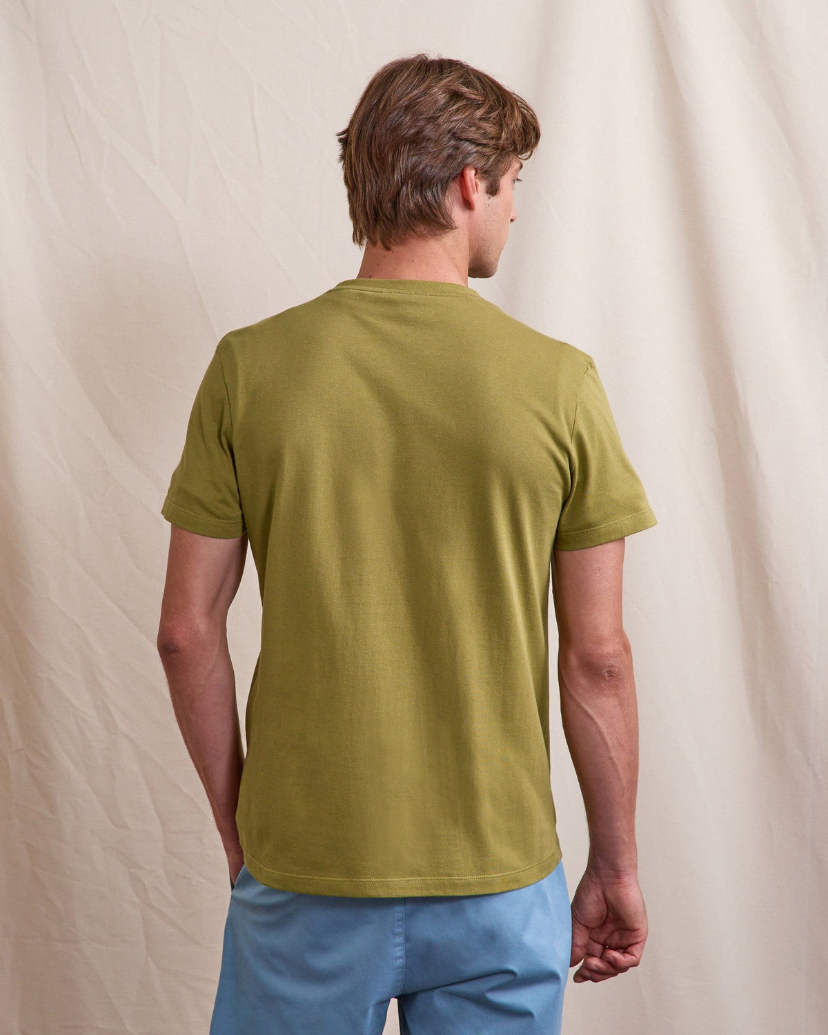 Dark Khaki Cotton T-Shirt