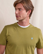 Dark Khaki Cotton T-Shirt