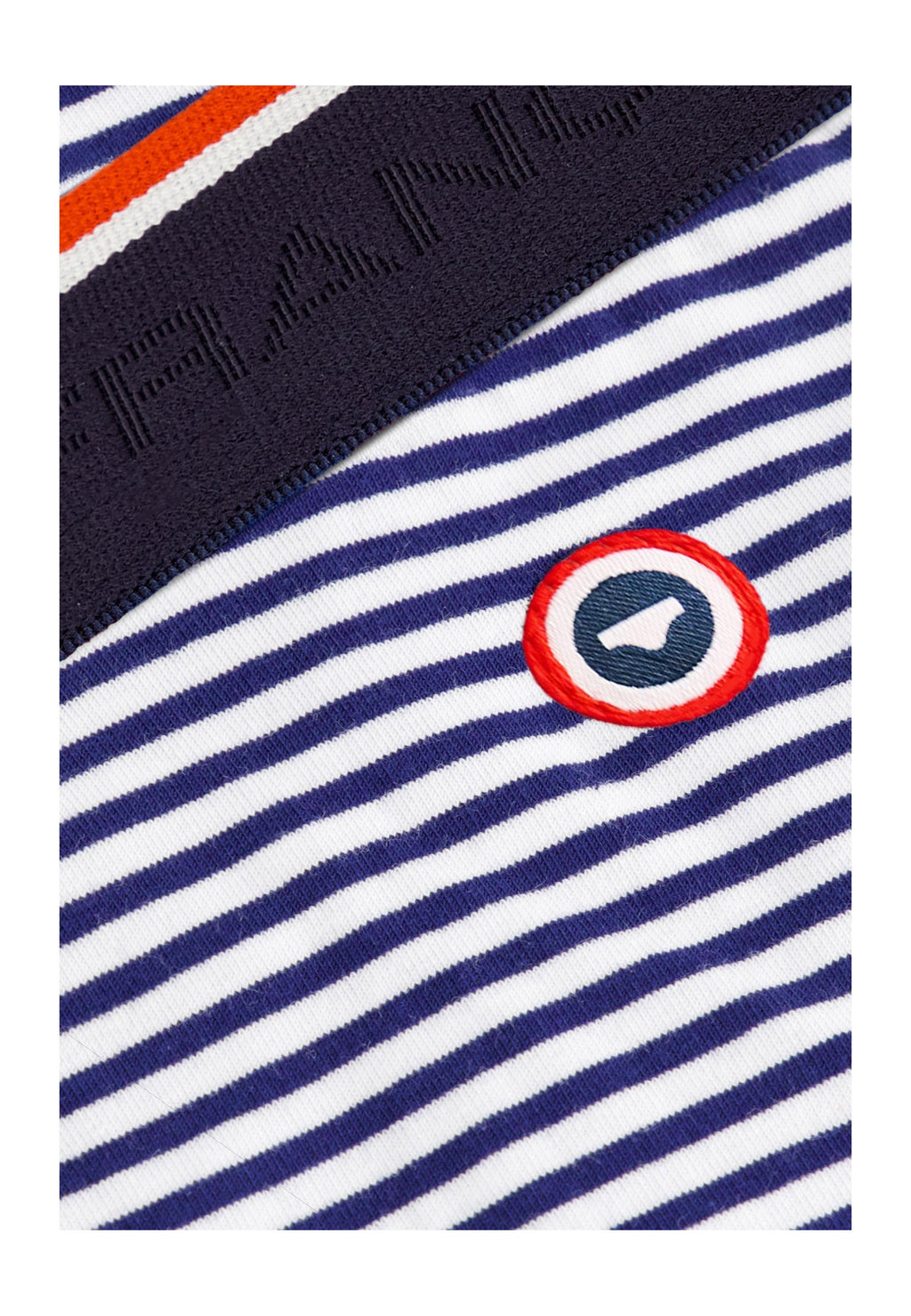 Pack Of 7 Cotton Striped Trunks - Navy White Black Grey Blue Red