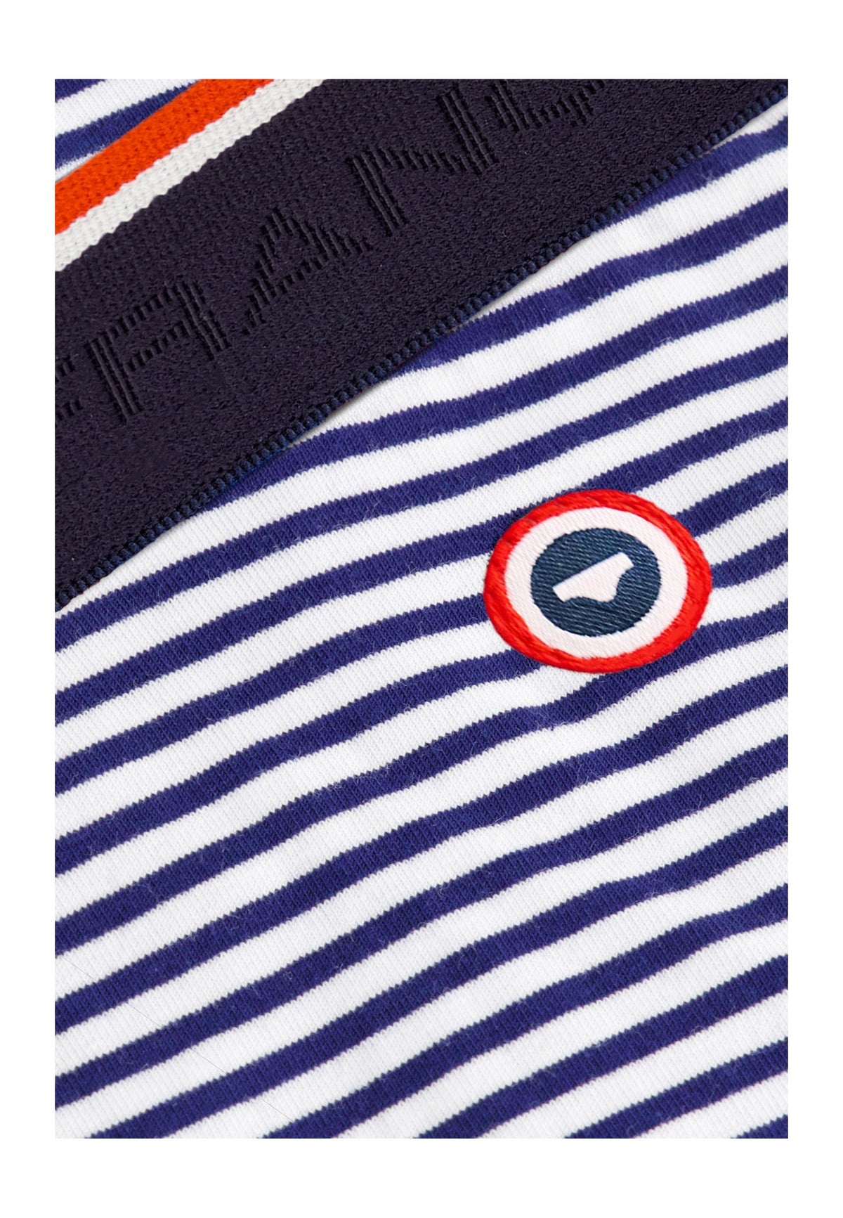 Pack Of 7 Cotton Striped Trunks - Navy White Black Grey Blue Red
