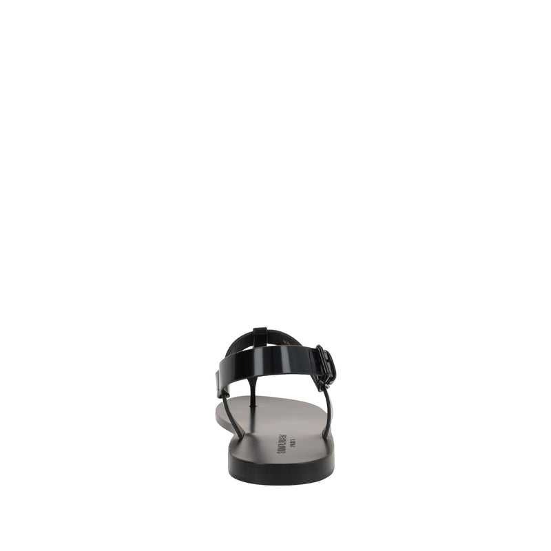 Sandales - Saint Laurent Cassandre 05 Flat - Black