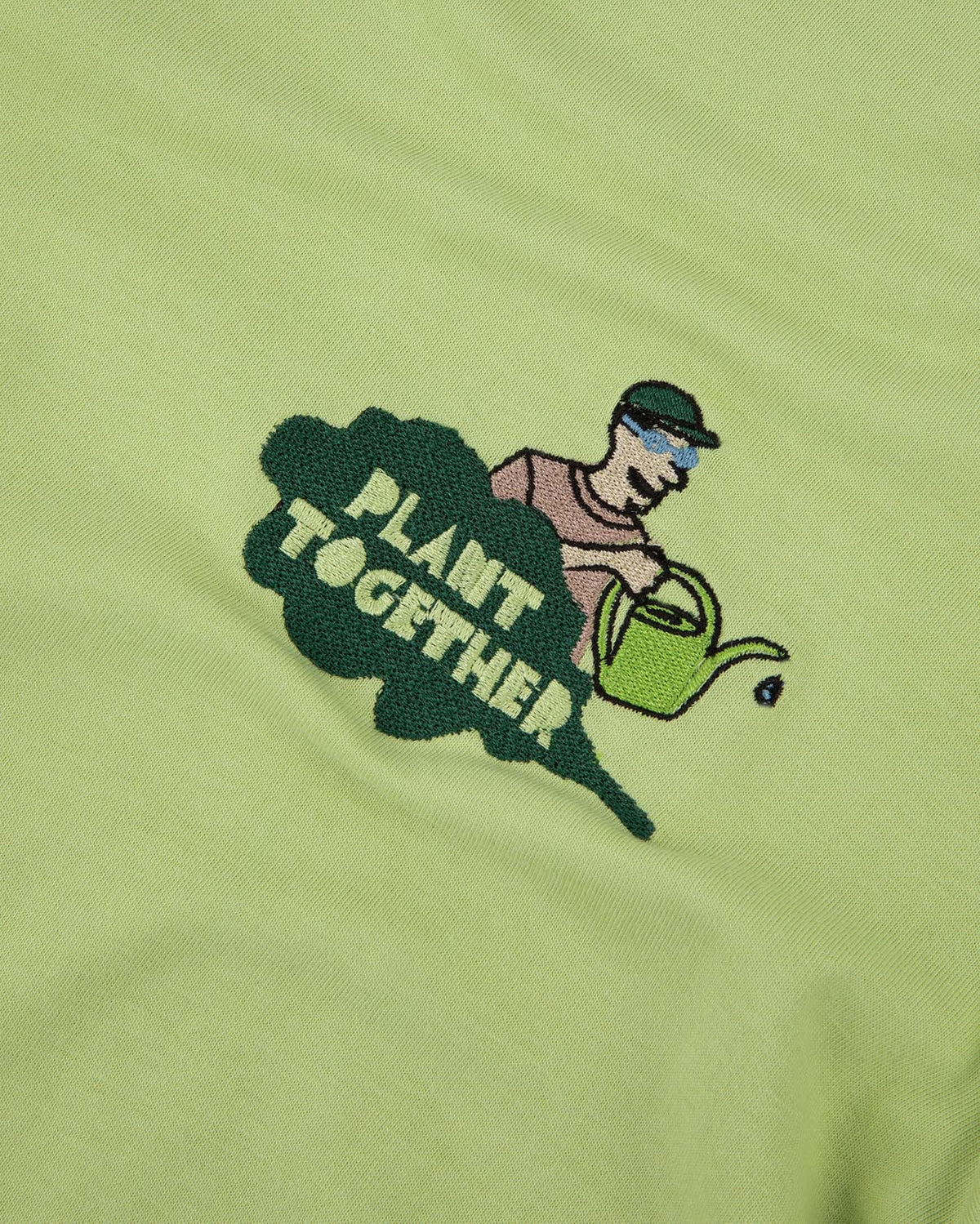 T-shirt verde anice in cotone