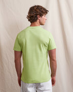 T-shirt verde anice in cotone