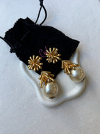 Pendientes Christian Lacroix - Perlas barrocas colgantes