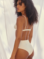 Basic White fitted high briefs