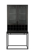Travis - Wine Cabinet - Oak Veneer - Black Oak
