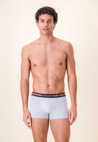 Redoutable Cotton Boxer Shorts - Marl Sky Blue