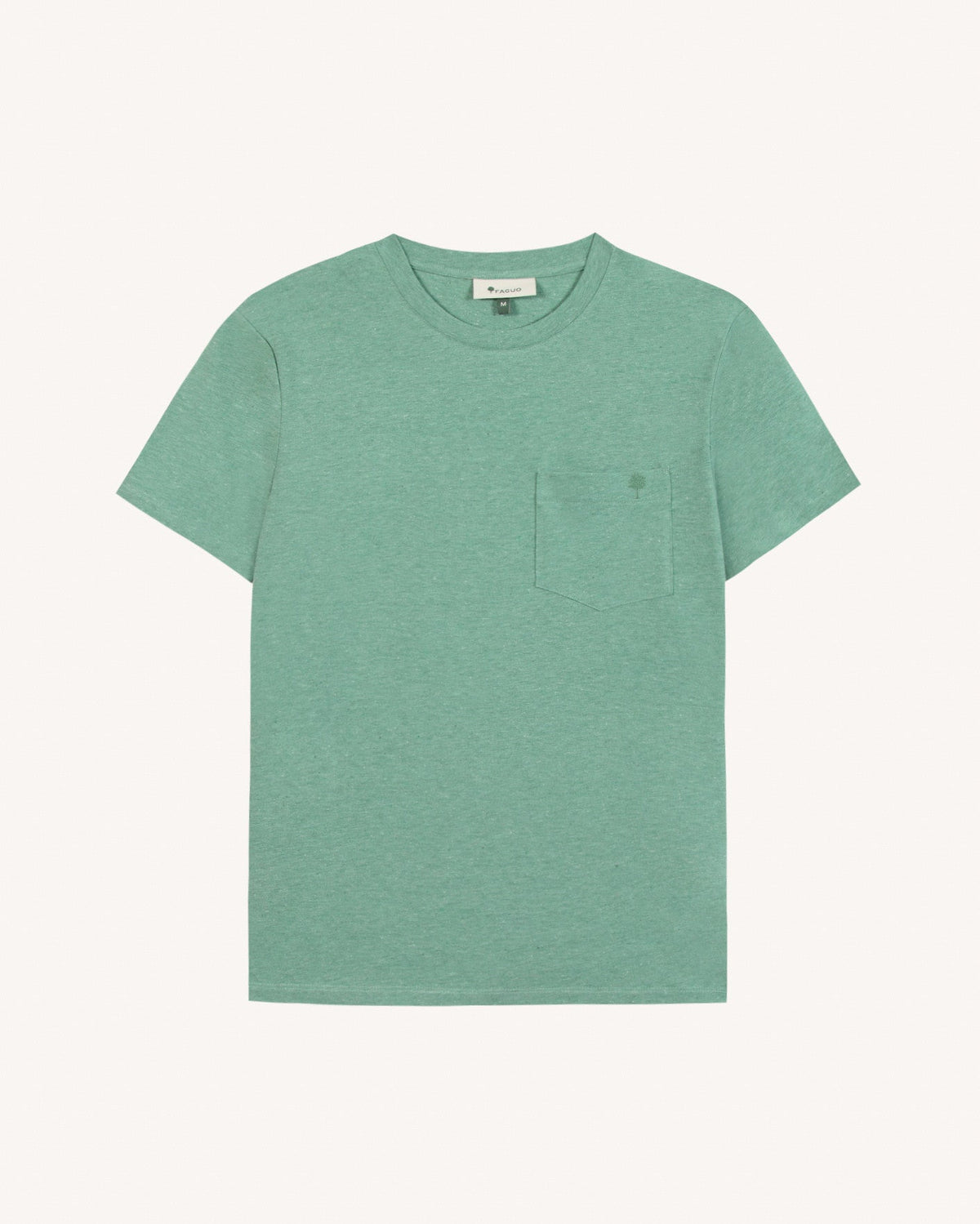 Camiseta verde menta de algodón