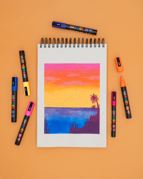 Set De 16 Marqueurs - Pointe Conique Fine - Posca