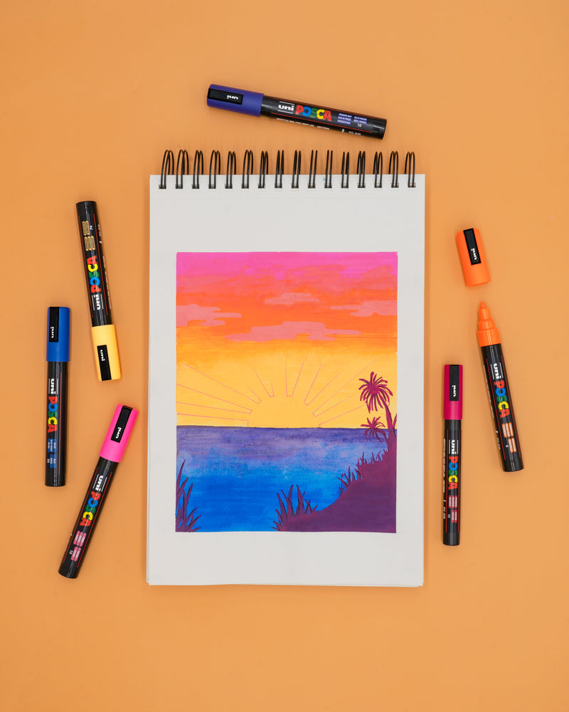 Set De 16 Marqueurs - Pointe Conique Fine - Posca