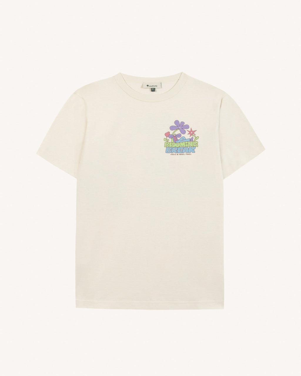 T-Shirt Imprimé Blooming Écru