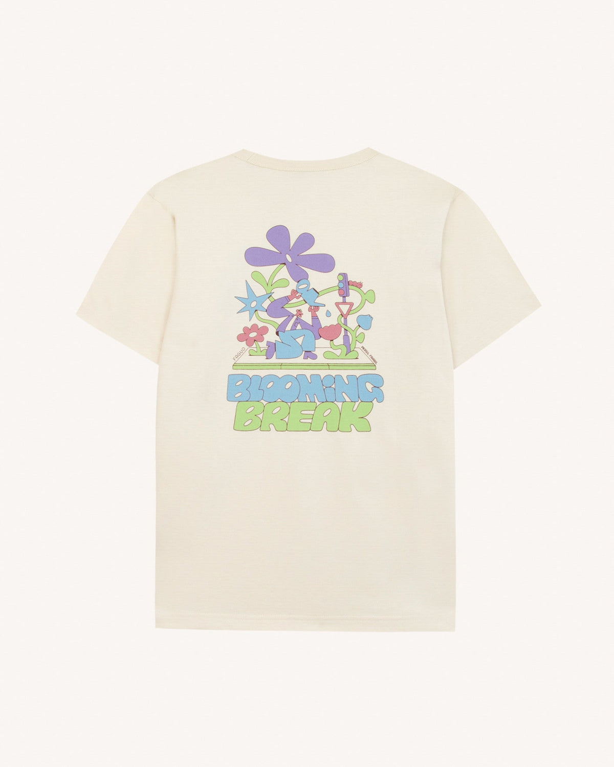T-Shirt Imprimé Blooming Écru