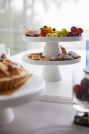 2 Tier Cake Stand - Tower - White