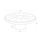 Soporte Para Tartas 2 Niveles - Tower - Blanco