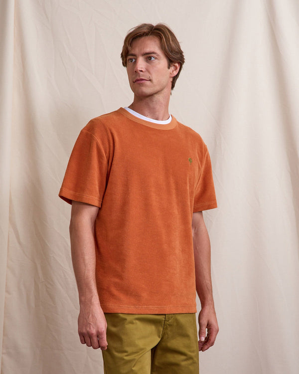 T-Shirt Velours Brique