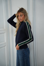 Lassie Zip-Up Cardigan - Blue