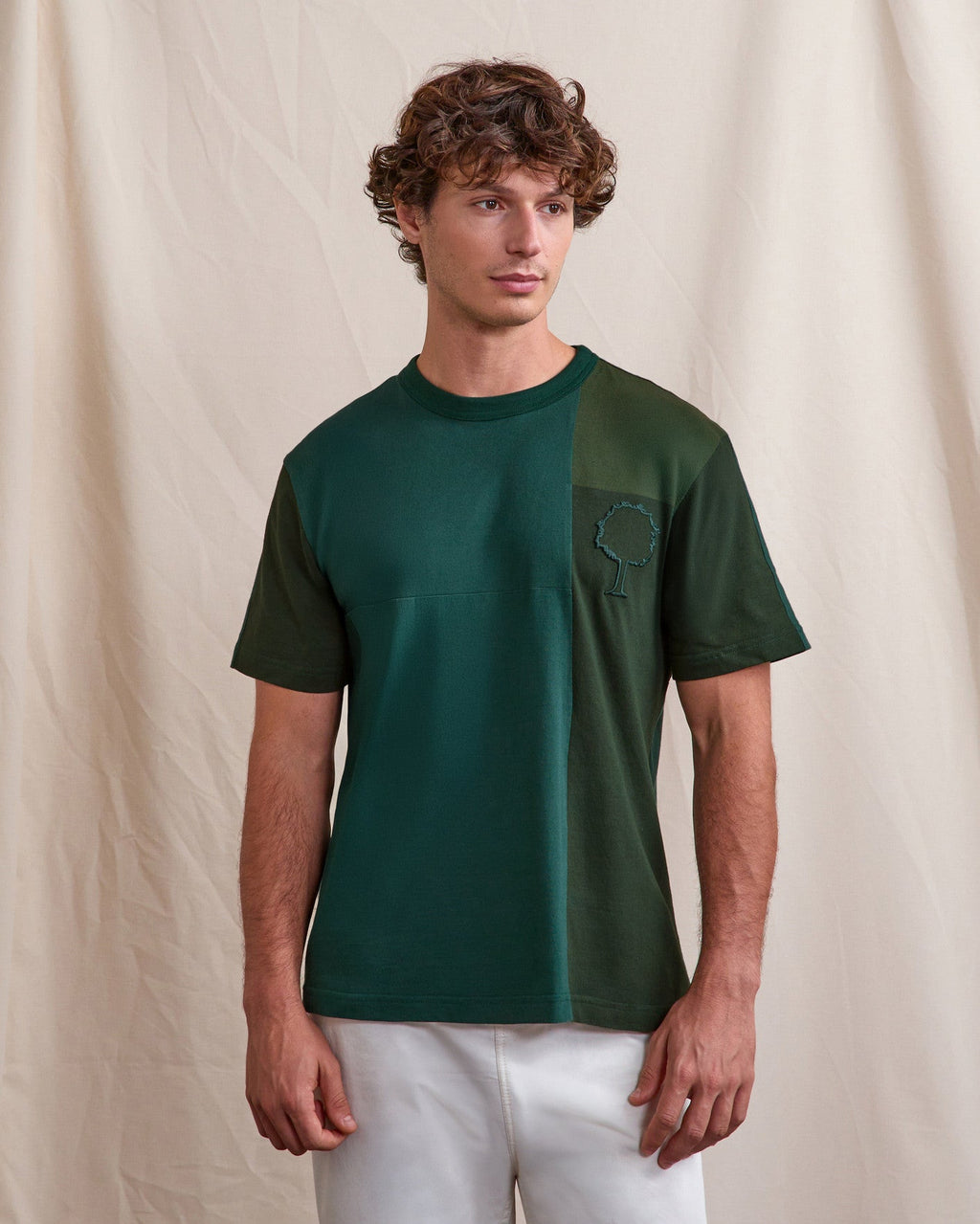 Green Upcycled Printed T-Shirt
